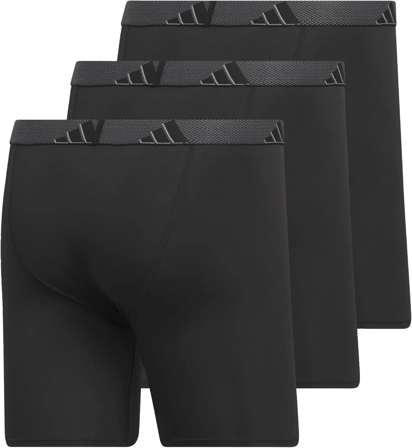 adidas Men's Microfiber Boxer Brief, Performance Boxer Briefs Underwear Pack for Men