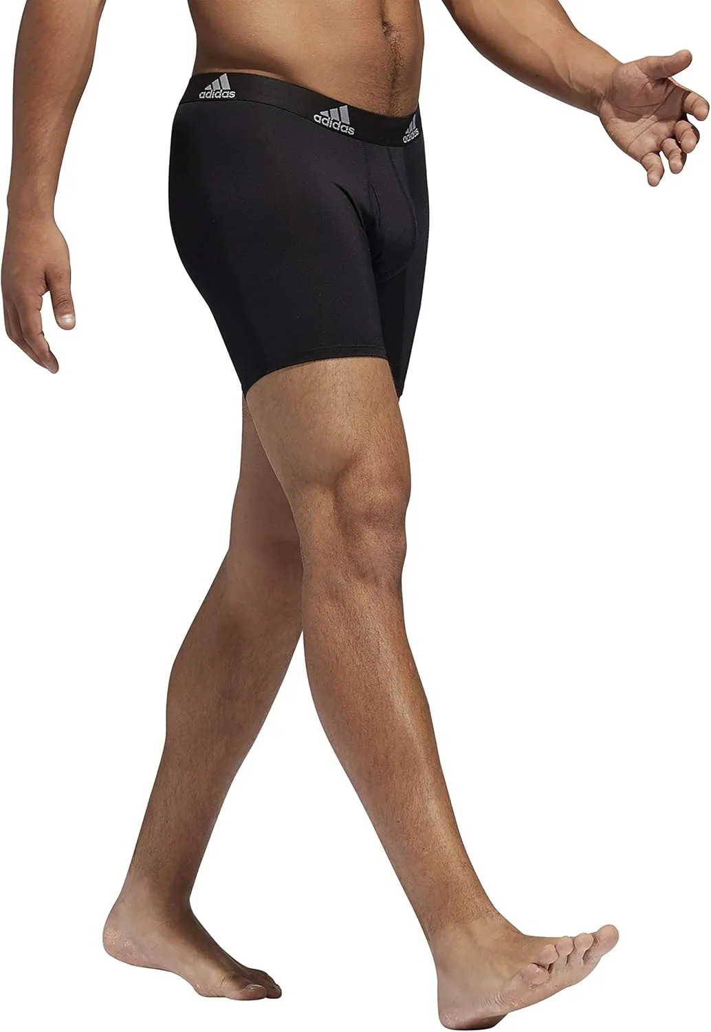 adidas Men's Microfiber Boxer Brief, Performance Boxer Briefs Underwear Pack for Men