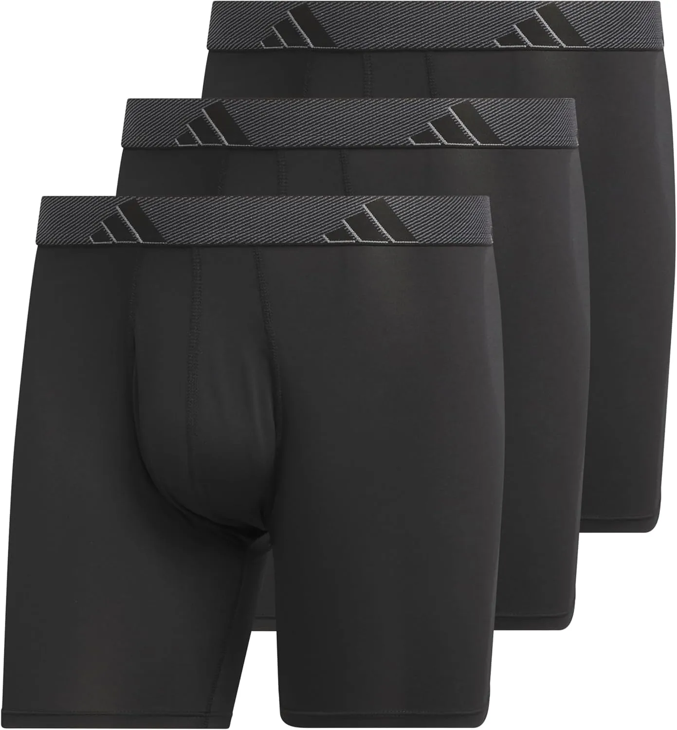 adidas Men's Microfiber Boxer Brief, Performance Boxer Briefs Underwear Pack for Men