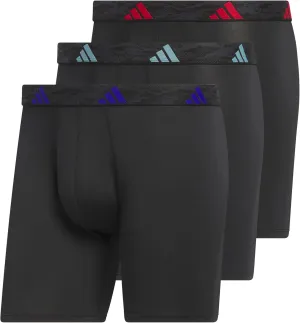 adidas Men's Microfiber Boxer Brief, Performance Boxer Briefs Underwear Pack for Men