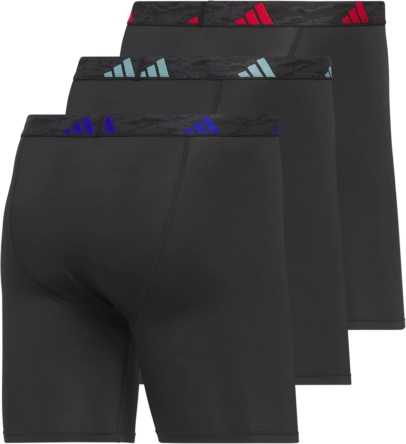 adidas Men's Microfiber Boxer Brief, Performance Boxer Briefs Underwear Pack for Men