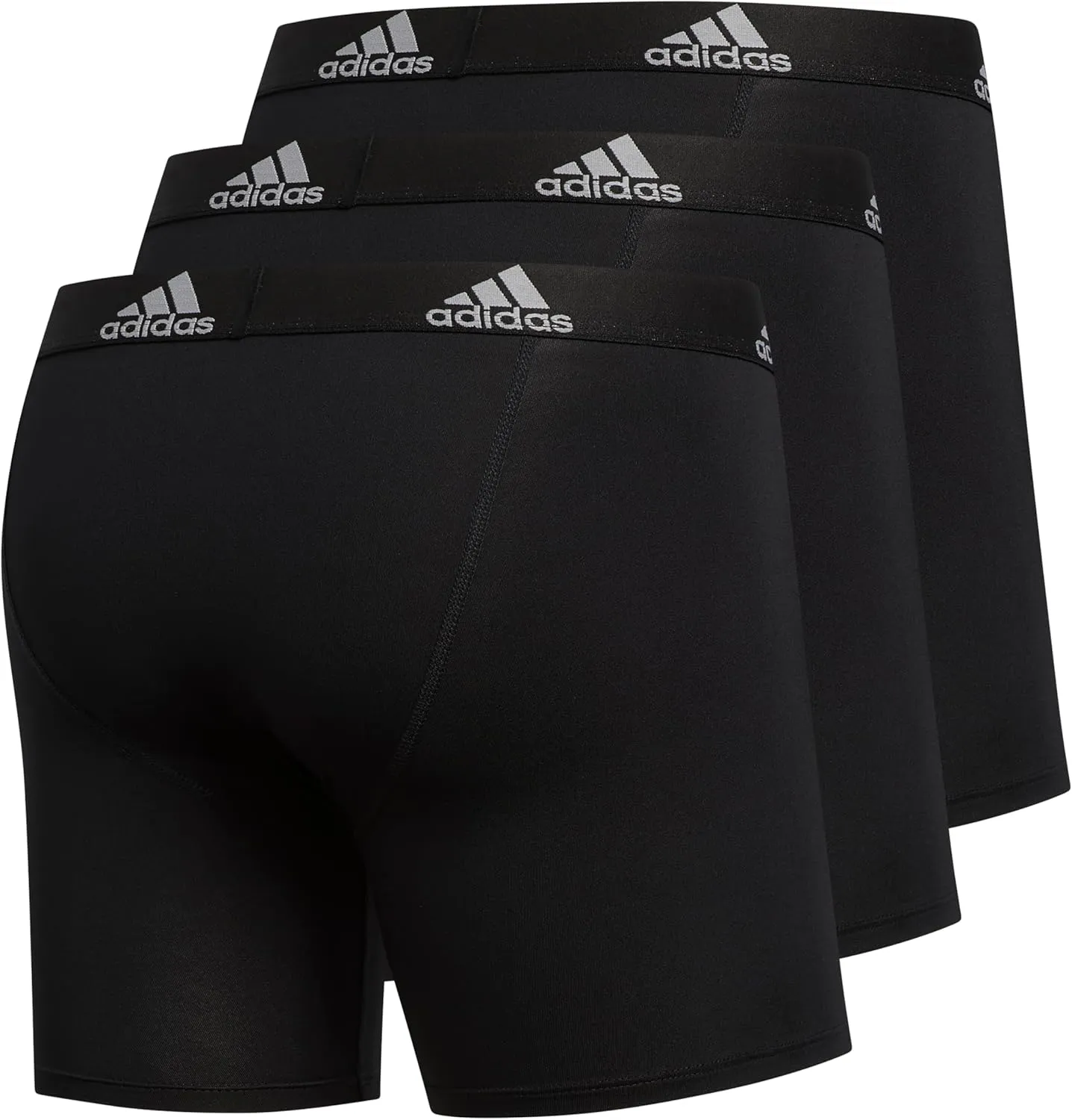 adidas Men's Microfiber Boxer Brief, Performance Boxer Briefs Underwear Pack for Men