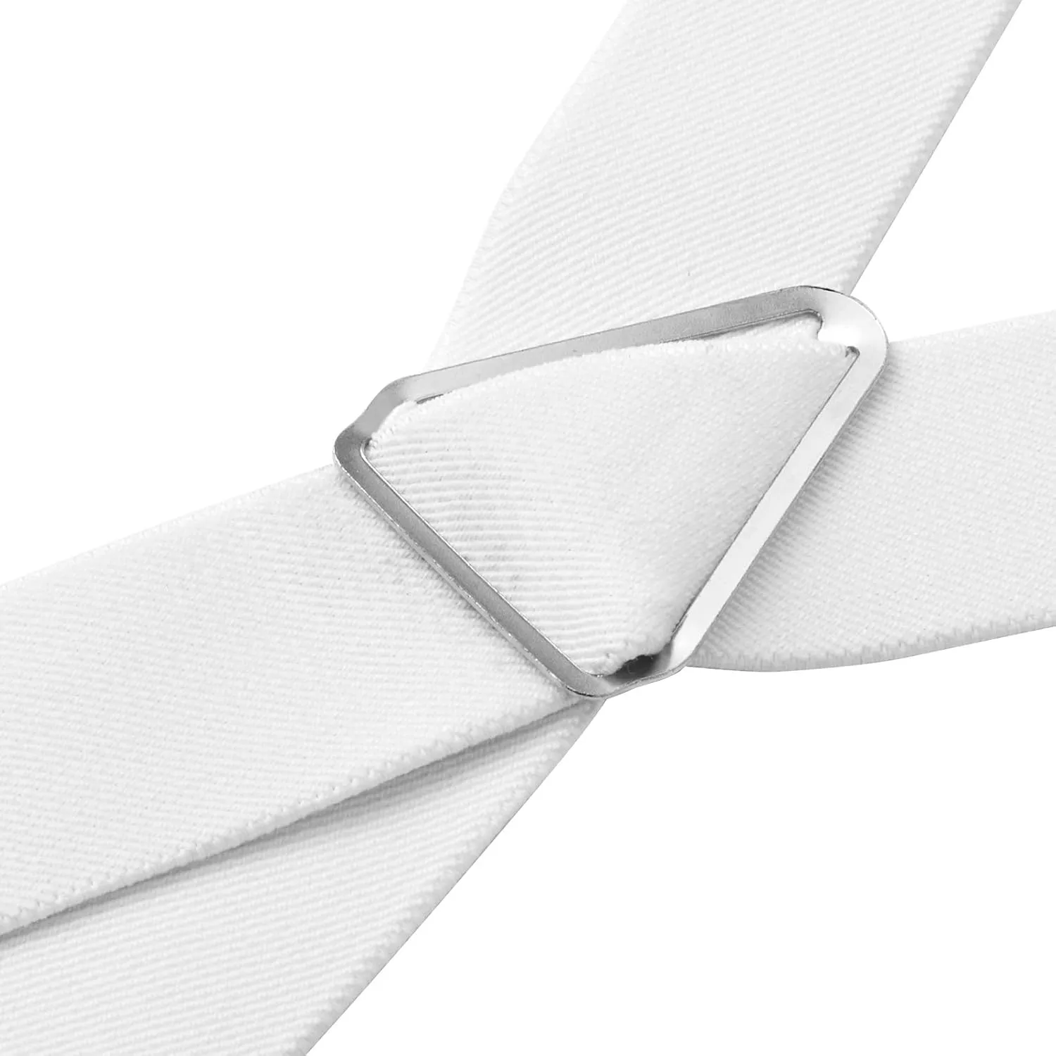 Buyless Fashion Suspenders for Men - 48" Elastic Adjustable Straps 1 1/4" - X Back with Metal Hooks