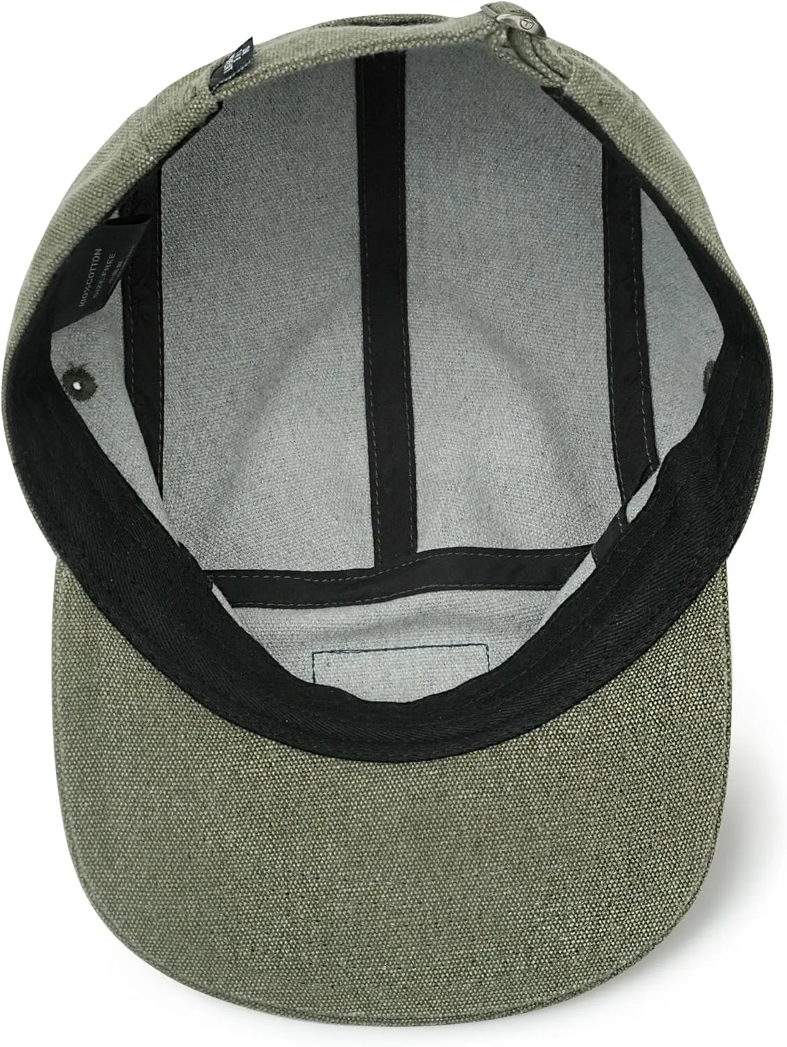 Clakllie 5 Panel Flat Brim Baseball Cap - Washed Cotton, Vintage Dad Hat for Men & Women Street Style Trucker Cap Hip Hop Hat