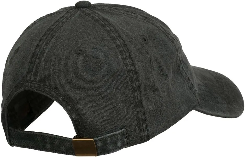 e4Hats.com Vietnam Veteran Embroidered Pigment Dyed Brass Buckle Cap