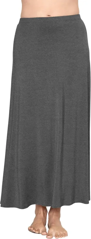 Knee Length and Midi A-Line Flowy Skirt | Comfortable Clothes for Women | S-5X