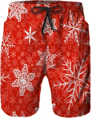 Mens Quick Dry Swim Trunks with Mesh Lining, Summer Surf Long Beach Pants Board Shorts Bathing Suits