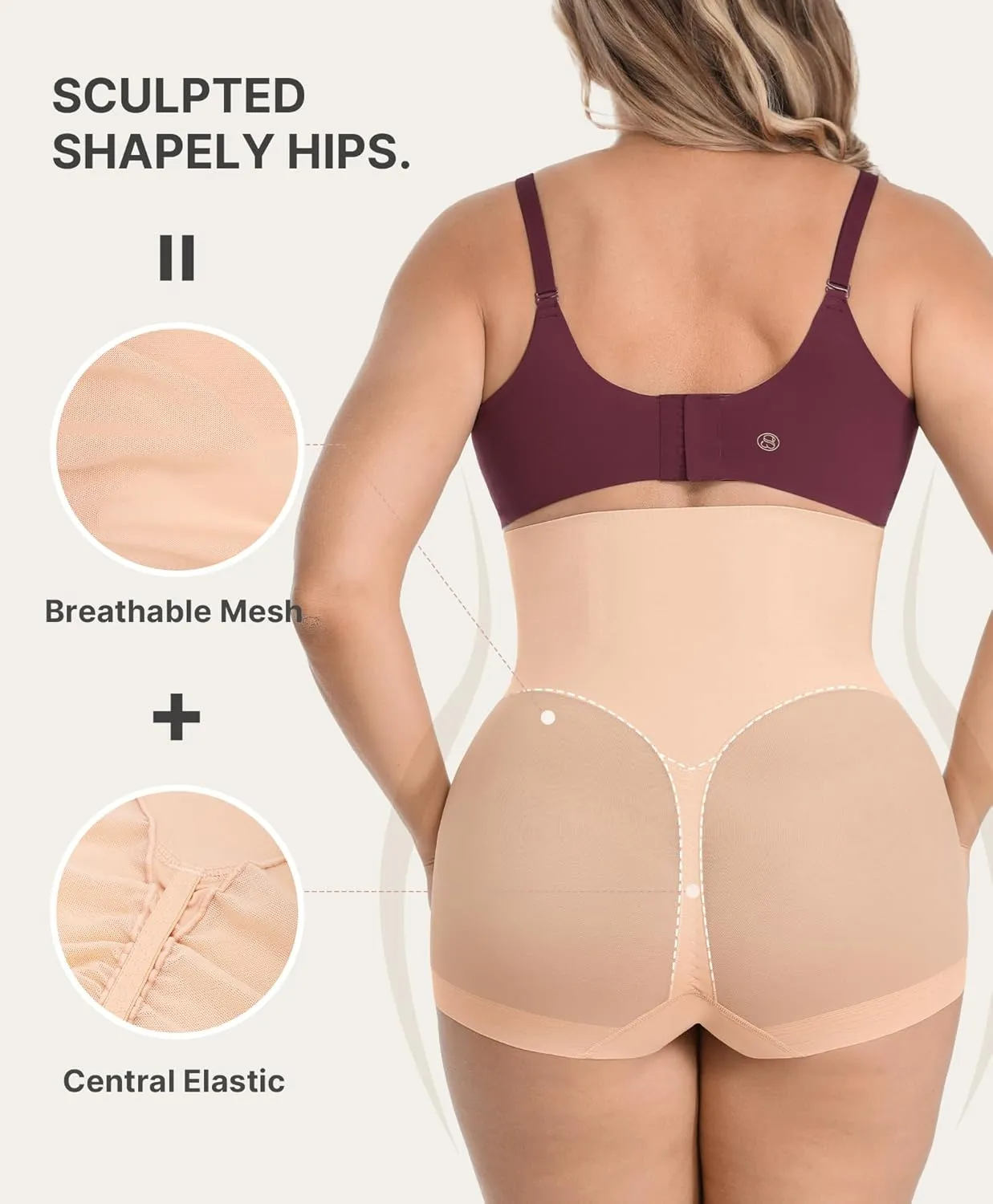 SHAPELLX Women's Shapewear Panties Tummy Control Underwear High Waist Body Shaper Breathable Compression Briefs Girdle