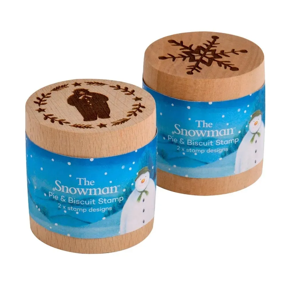 The Snowman™ Mince Pie/Cookie/Biscuit Wooden Stamp