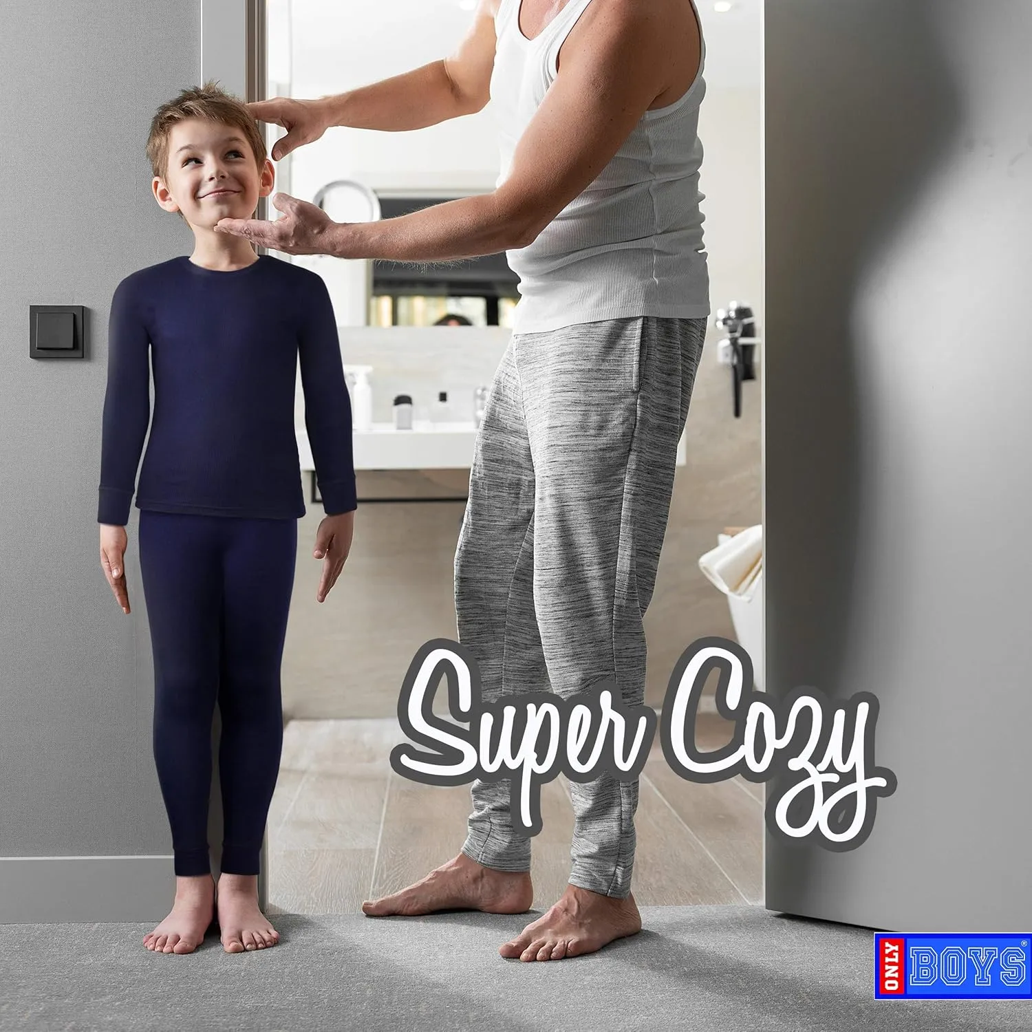 Thermal Underwear Set  2 Piece Brushed Fleece Top and Long Johns (2T-16)